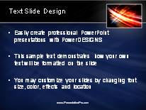 Animated Streak On Black Frame Dark PowerPoint Template text slide design