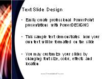 Animated Streak On Black Vertical Light PowerPoint Template text slide design