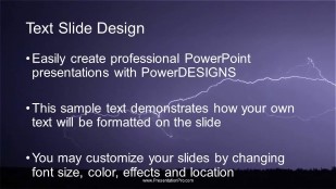 Various Lighting Widescreen PowerPoint Template text slide design