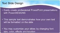 Day Shower Purple Widescreen PowerPoint Template text slide design