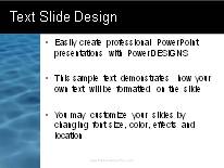 Animated Flowing Water PowerPoint Template text slide design