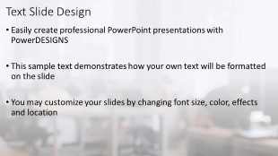 Busy Office Widescreen PowerPoint Template text slide design