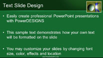 Golf 0235 Widescreen PowerPoint Template text slide design