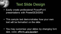 Rolling Golf Balls Widescreen PowerPoint Template text slide design