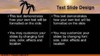 Animated Vacation Flight Widescreen PowerPoint Template text slide design
