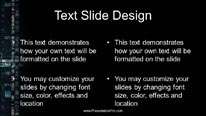 Digital Numbers Widescreen PowerPoint Template text slide design
