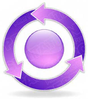 Download arrowcycle b 3purple PowerPoint Graphic and other software plugins for Microsoft PowerPoint