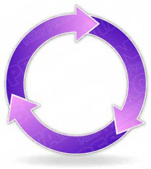 Download arrowcycle c 3purple PowerPoint Graphic and other software plugins for Microsoft PowerPoint