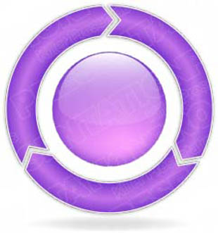 Download ChevronCycle A 3Purple PowerPoint Graphic and other software plugins for Microsoft PowerPoint