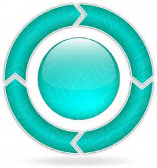 Download ChevronCycle A 4Teal PowerPoint Graphic and other software plugins for Microsoft PowerPoint