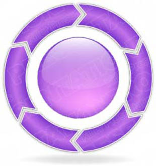 Download ChevronCycle A 6Purple PowerPoint Graphic and other software plugins for Microsoft PowerPoint