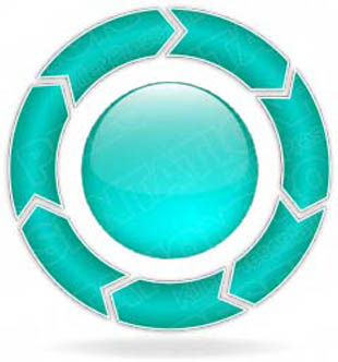 Download ChevronCycle A 7Teal PowerPoint Graphic and other software plugins for Microsoft PowerPoint