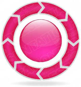 Download ChevronCycle A 8Pink PowerPoint Graphic and other software plugins for Microsoft PowerPoint