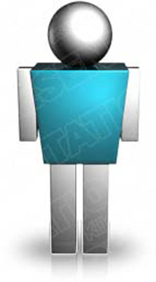 Download 3d man cyan PowerPoint Graphic and other software plugins for Microsoft PowerPoint
