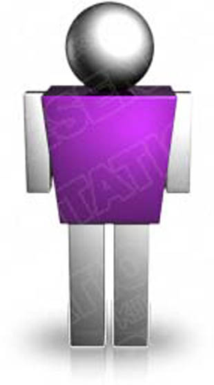 Download 3d man purple PowerPoint Graphic and other software plugins for Microsoft PowerPoint