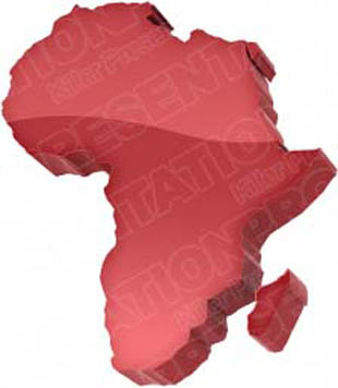 Download map africa red PowerPoint Graphic and other software plugins for Microsoft PowerPoint