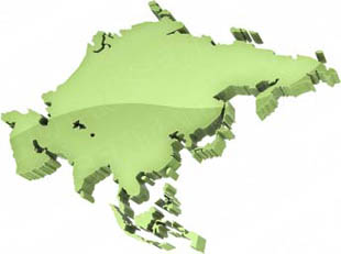 Download map asia green PowerPoint Graphic and other software plugins for Microsoft PowerPoint