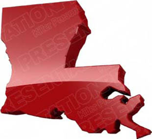 Download map louisiana red PowerPoint Graphic and other software plugins for Microsoft PowerPoint
