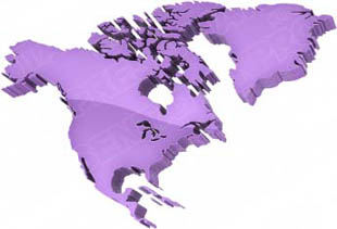 Download map north america purple PowerPoint Graphic and other software plugins for Microsoft PowerPoint