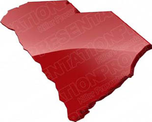 Download map south carolina red PowerPoint Graphic and other software plugins for Microsoft PowerPoint