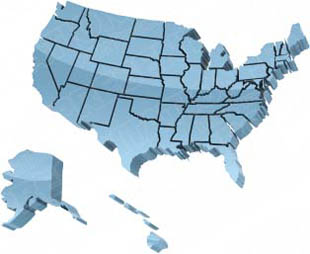 Download map usa borders blue PowerPoint Graphic and other software plugins for Microsoft PowerPoint