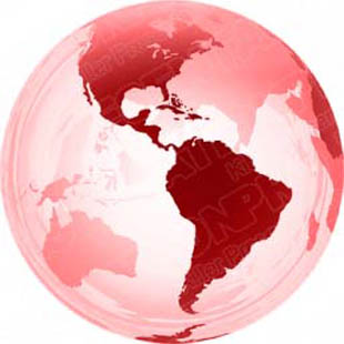 Download 3d globe americas red PowerPoint Graphic and other software plugins for Microsoft PowerPoint