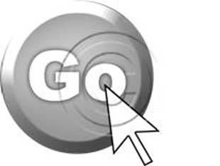 Go Button Pointer Light Silver PPT PowerPoint picture photo