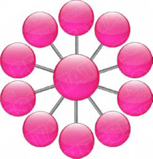 Download radial a 10pink PowerPoint Graphic and other software plugins for Microsoft PowerPoint