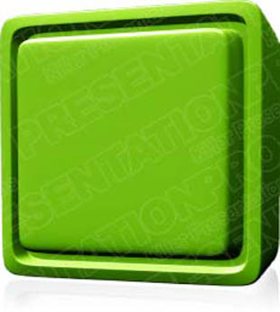 Download extrudedcube01 green PowerPoint Graphic and other software plugins for Microsoft PowerPoint