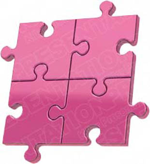 Download puzzle 4 pink PowerPoint Graphic and other software plugins for Microsoft PowerPoint