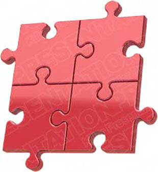 Download puzzle 4 red PowerPoint Graphic and other software plugins for Microsoft PowerPoint
