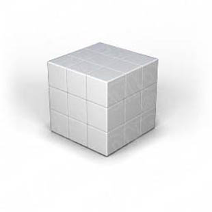 Download puzzle cube 1 silver PowerPoint Graphic and other software plugins for Microsoft PowerPoint