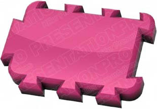 Download puzzle link 1 pink PowerPoint Graphic and other software plugins for Microsoft PowerPoint