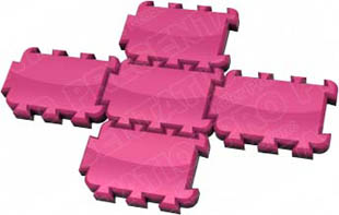 Download puzzle link 5 pink PowerPoint Graphic and other software plugins for Microsoft PowerPoint