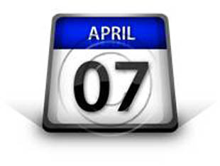 Calendar April 07 PPT PowerPoint Image Picture