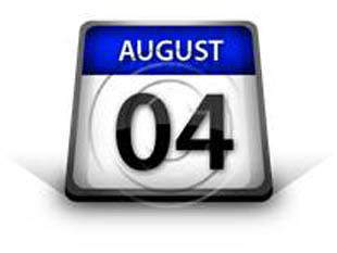 Calendar August04 PPT PowerPoint Image Picture