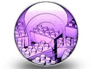 Building Blocks Purple Circle Color Pencil PPT PowerPoint Image Picture