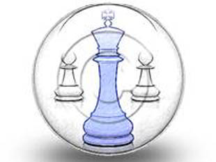 Chess Leadership Blue Circle Color Pencil PPT PowerPoint Image Picture