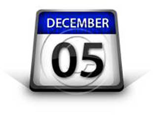 Calendar December 05 PPT PowerPoint Image Picture