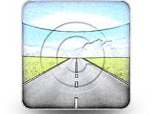 Empty Road Square Color Pencil PPT PowerPoint Image Picture