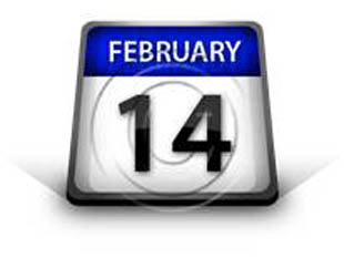 Calendar February 14 PPT PowerPoint Image Picture