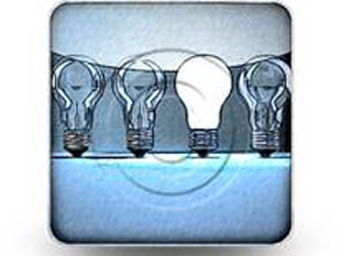 Idea Illumination Square Color Pencil PPT PowerPoint Image Picture