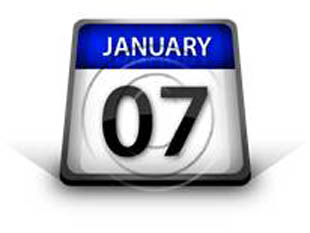 Calendar January 07 PPT PowerPoint Image Picture