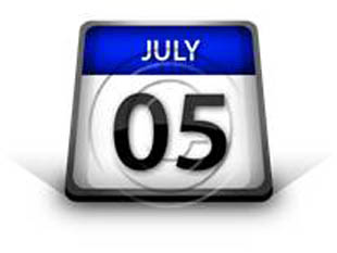 Calendar July 05 PPT PowerPoint Image Picture