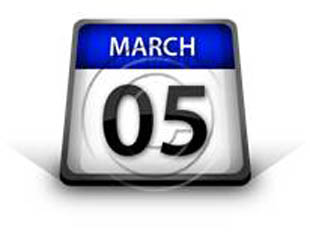 Calendar March 05 PPT PowerPoint Image Picture
