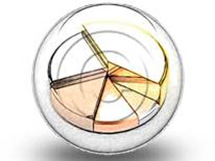 Metal Pie Chart Circle Color Pencil PPT PowerPoint Image Picture