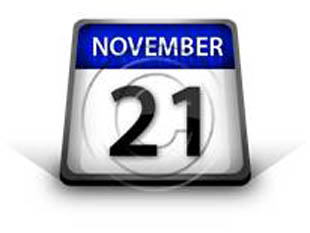 Calendar November 21 PPT PowerPoint Image Picture