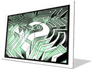 Question Maze F Color Pencil PPT PowerPoint Image Picture
