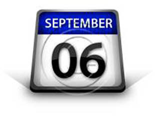 Calendar September 06 PPT PowerPoint Image Picture