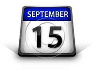 Calendar September 15 PPT PowerPoint Image Picture
